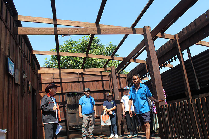 A house damaged by a summer storm, taken Monday in Korat.