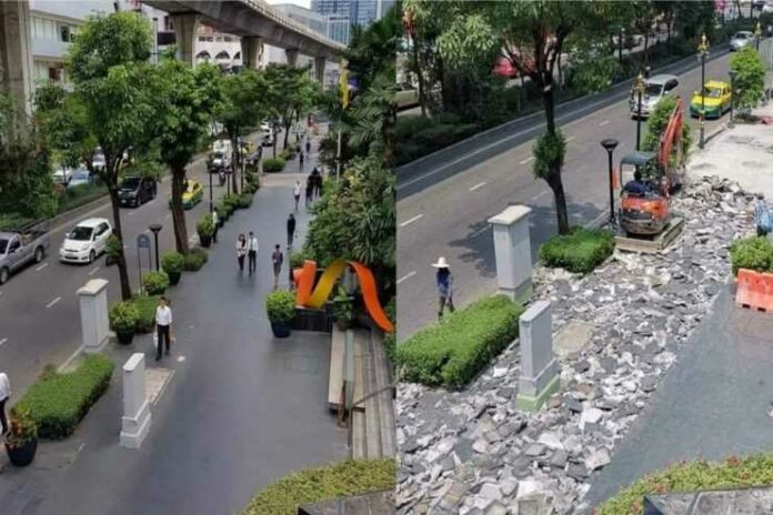 Image: กลุ่มคนไทยขอทวงคืนทางเท้า / Facebook