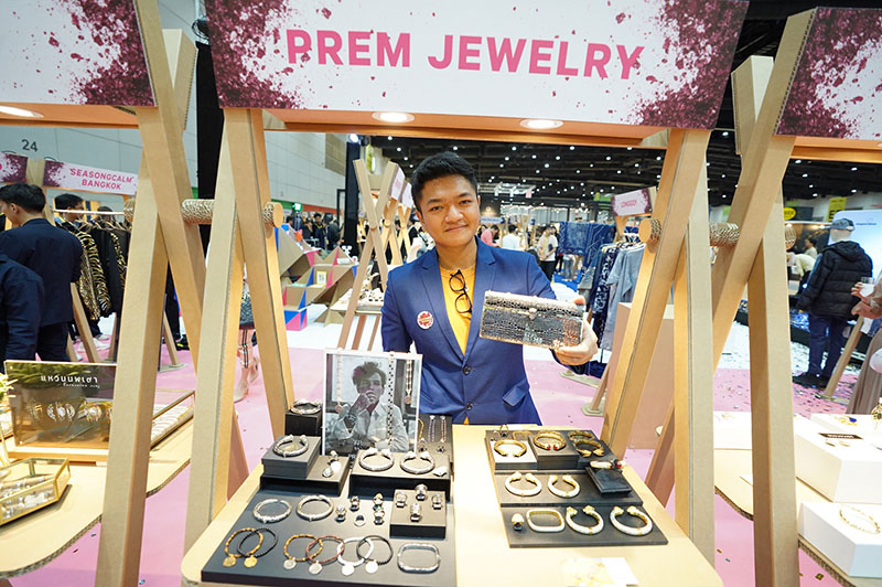Prem Jewelry’s booth at the fair. Photo: DITP / Courtesy
