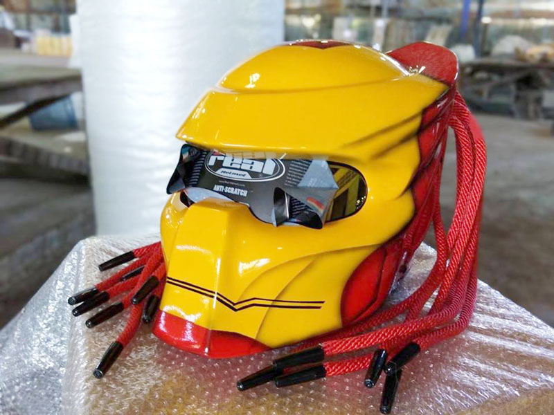 Yellow sales predator helmet