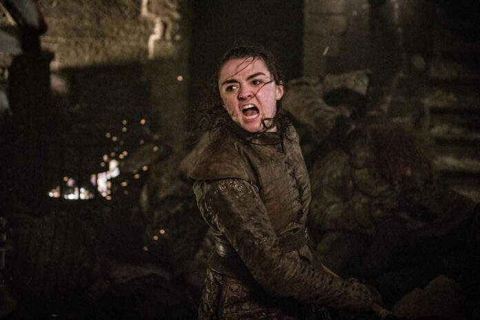 This image released by HBO shows Maisie Williams in a scene from 