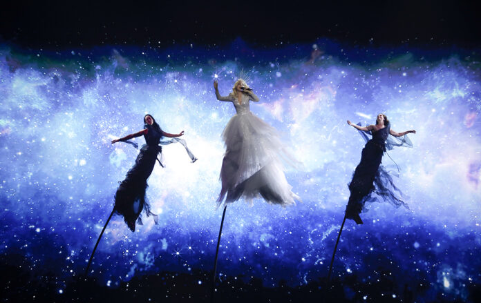 Kate Miller-Heidke from Australia performs during a rehearsal for the 2019 Eurovision Song Contest in Tel Aviv, Israel. Photo: Sebastian Scheiner / AP Kate Miller-Heidke from Australia performs during a rehearsal for the 2019 Eurovision Song Contest in Tel Aviv, Israel. Photo: Sebastian Scheiner / AP