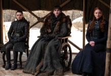 Game of Thrones: Economics of Mercy and Other Final Lessons This image released by HBO shows from left to right Maisie Williams, Isaac Hempstead Wright and Sophie Turner in a scene from the final episode of "Game of Thrones," that aired Sunday, May 19, 2019. Photo: HBO via AP