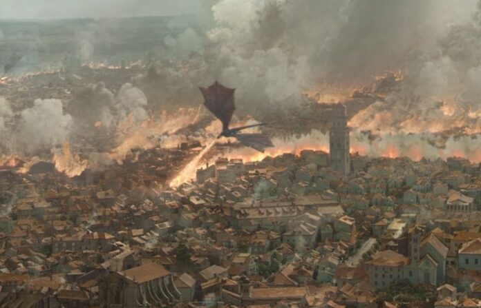 Daenerys 'I am not here to be queen of the ashes' Targaryen turns King's Landing into ashes in the latest episode of Game of Thrones