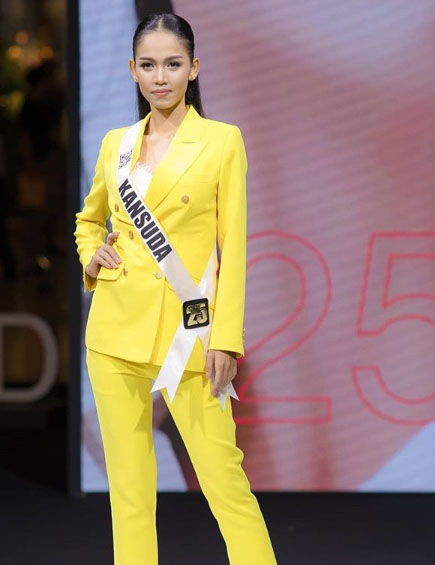 Mimi at a Miss Universe Thailand 2019 event on June 12, 2019.