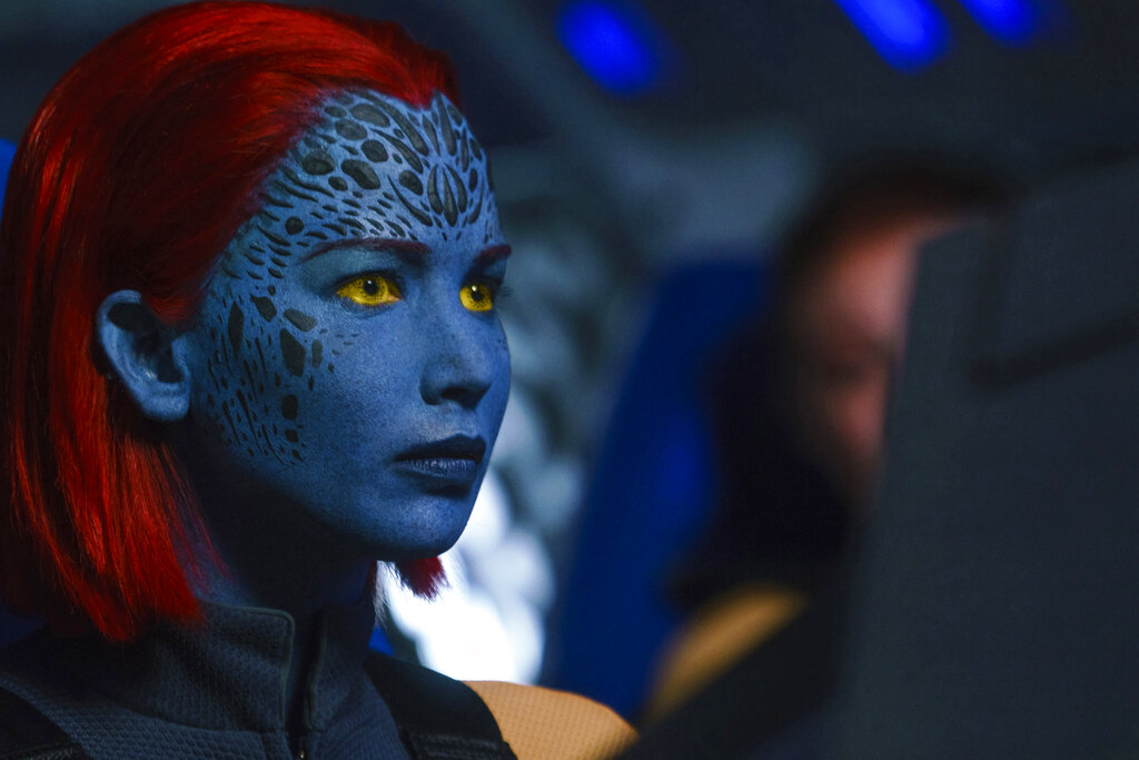 This image released by Twentieth Century Fox shows Jennifer Lawrence in a scene from "Dark Phoenix." Photo: Doane Gregory / Twentieth Century Fox via AP