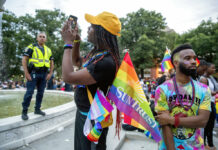 Police Detail Man’s Threat Behind Panic at DC LGBTQ Parade People watch the conclusion of the Capitol Pride Parade at Dupont Circle in Washington, Saturday, June 8, 2019. Photo: Andrew Harnik / AP