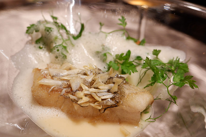 Sea Bass with White Five Spices, Fennel.