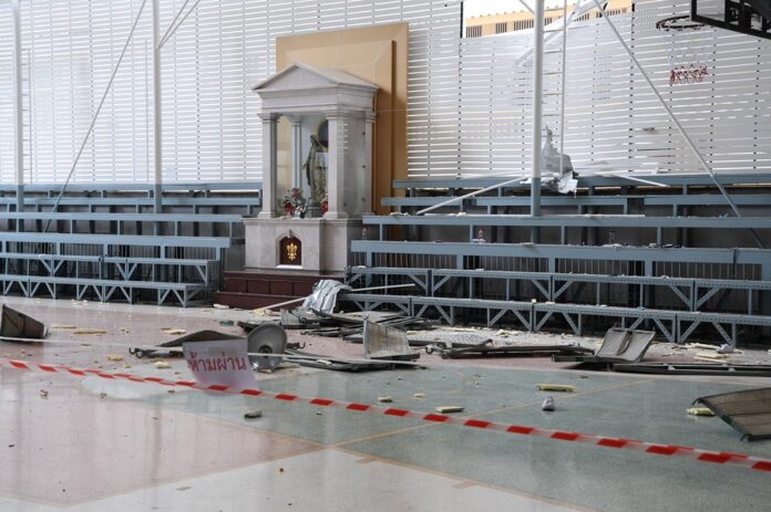 Scene of the accident at Assumption Convent School on June 19, 2019.