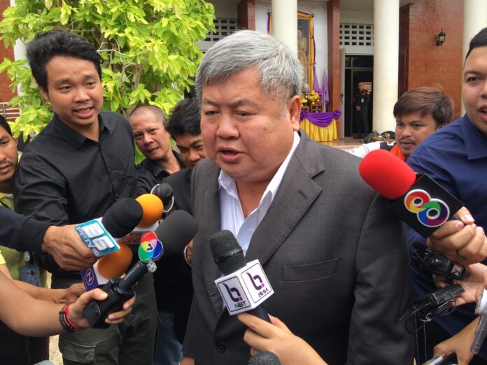 Premchai Karnasuta exits the Criminal Court for Corruption and Misconduct Case Region VII court on June 11, 2019.