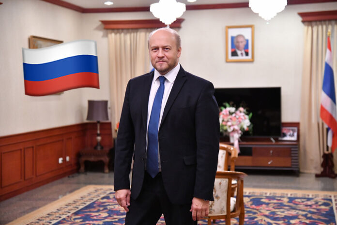 Russian Ambassador Evgeny Tomikhin.