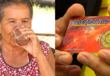 MLM ‘Energy Cards’ Radioactive: Professor Left: Tongsri Wongchaiawet drinks a glass of water after dipping her Energy Card into it on June 11, 2019.