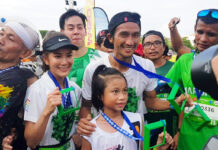 Toon Bodyslam’s Charity Run Raises 54M for Isaan Hospitals Artiwara ‘Toon’ Kongmalai at the finish line of his Isaan charity run on June 16, 2019 at the Khon Kaen Sports Stadium.