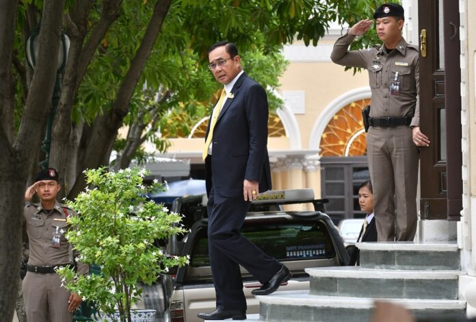 Junta chairman Prayuth Chan-ocha at Government House on June 19, 2019.