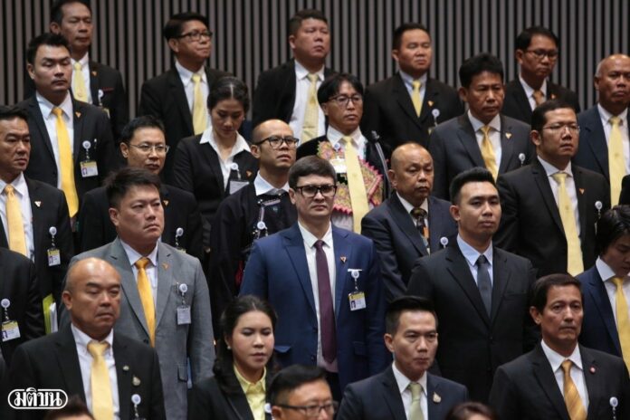 MPs convene for the parliament's first session on May 25, 2019.