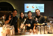 Bartenders Put Everything Into Zero-Waste Cocktail Competition Rojanat Charoensri, left, the winner of Thailand’s first zero-waste cocktail contest on June 19, 2019 at Suk Bar.