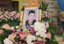 15-Year-Old Dies After Kicked into a Coma in SOTUS Hazing Pisit Kumniw's funeral on July 18, 2019 at Wat Samrong in Nakhon Chai Si district in Nakhon Pathom.