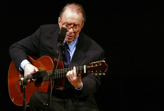 FILE - In this June 18, 2004 file photo, Brazilian composer Joao Gilberto performs at Carnegie Hall, in New York. The Brazilian singer and composer, who is considered one of the fathers of the Bossa Nova genre, has died. His death was confirmed by his children on Saturday, July 6, 2019. Gilberto was 88 years old. Photo: Mary Altaffer / AP File