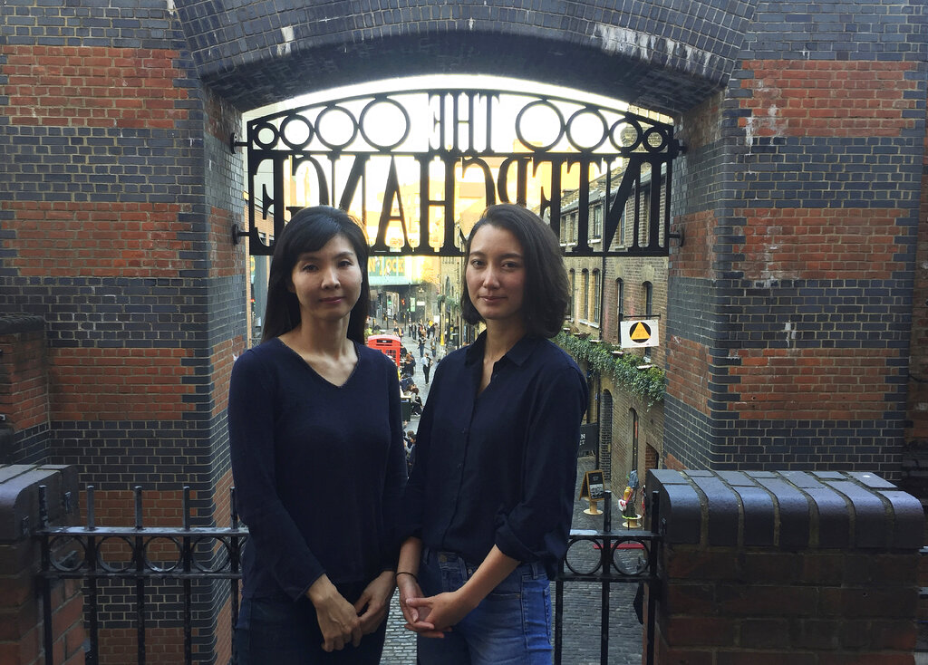 In this Feb. 27, 2019, photo, Seo Ji-hyun of South Korea, left, and Shiori Ito from Japan pose for a photo in Camden Town in London. Photo: Tony Hicks / AP