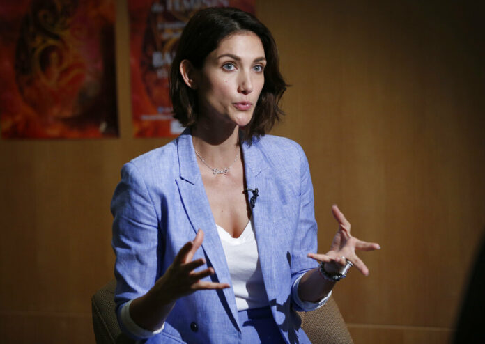 In this March 16, 2019, photo, Cindy Bishop speaks during an interview with the Associated Press in Bangkok, Thailand. Photo: Sakchai Lalit / AP