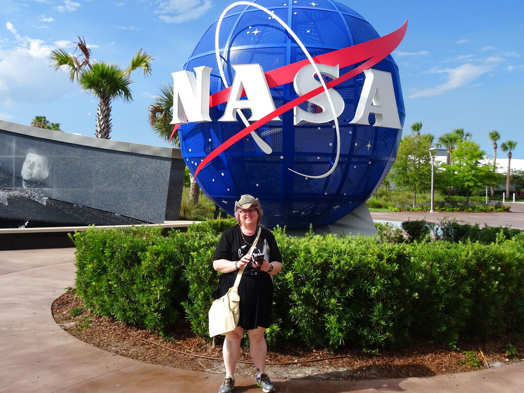 This 2015 photo provided by June Dorricott of Brisbane, Australia, shows her during a visit to the Kennedy Space Center in Florida. Photo: Courtesy June Dorricott via AP