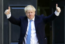 Boris Johnson Chosen as New UK Leader, Now Faces Brexit Test Newly elected leader of the Conservative party Boris Johnson arrives at Conservative party HQ in London, Tuesday, July 23, 2019. Brexit-hard-liner Boris Johnson, one of Britain’s most famous and divisive politicians, won the race to lead the governing Conservative Party on Tuesday, and will become the country’s next prime minister in a little over 24 hours. Photo: Aaron Chown / PA via AP