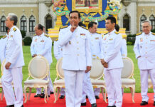 Opinion: Junta Dissolved, but Its Legacies Live on Prime Minister Prayuth Chan-ocha takes a group photo July 16, 2019 with the newly sworn-in cabinet at Government House
