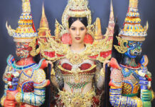 ‘Wat Phra Kaew’ Wins Best Costume at Miss Grand Thailand Miss Grand Bangkok, Nutsuda “Bambam” Termjai. Photo: Miss Grand Bangkok / Facebook
