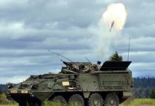 Thailand to Purchase 60 Strykers from US US soldiers of the 8th Squadron, 1st Cavalry Regiment fire mortars from their Stryker during crew certification in May 2008 at Fort Lewis, Washington. Photo: Jason Kaye