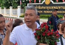 Singer ‘Tom Dundee’ Freed After Serving Five Years for Lese-Majeste Thanat “Tom Dundee” Thanavacharanon on July 16.