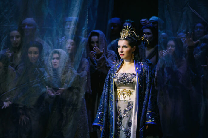Zoya Tsererina of the Ekaterinburg Opera troupe in “Turandot.” Photo: Olga Kerelyuk / Courtesy