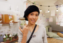 The ‘Sabai Sabai’ Way to Go Zero Waste in Thailand Environmental blogger Maneechanate Sammanee holding a glass jar on July 19.