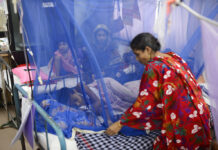 Bangladesh Grapples With Country’s Worst Dengue Outbreak A woman stand by the bed of a child receiving treatment for dengue at Dhaka Shishu Hospital in Dhaka, Bangladesh, Wednesday, July 31, 2019. Photo: Mahmud Hossain Opu / AP