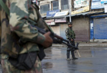 Indian PM: Changes in Kashmir Will Free It From ‘Terrorism’ Indian Paramilitary soldiers stand guard on a deserted street during curfew in Srinagar, Indian controlled Kashmir, Thursday, Aug. 8, 2019. The lives of millions in India's only Muslim-majority region have been upended since the latest, and most serious, crackdown followed a decision by New Delhi to revoke the special status of Jammu and Kashmir and downgrade the Himalayan region from statehood to a territory. Kashmir is claimed in full by both India and Pakistan, and rebels have been fighting Indian rule in the portion it administers for decades. Photo: Dar Yasin / AP
