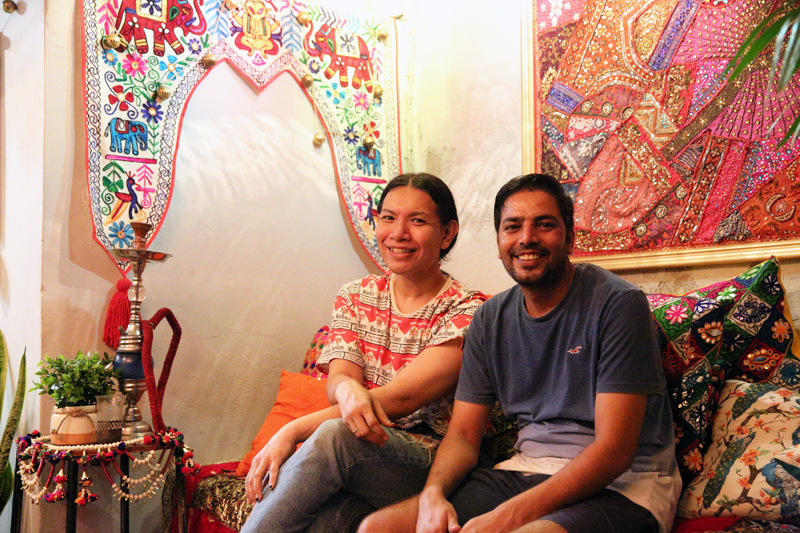 Chaloampol “Amy” Pimwan, left, and chef Sunil Kumar, right.