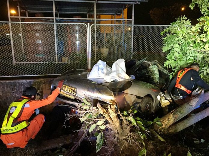 Another crashed Porsche on Motorway No. 7 on August 4.