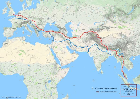 The First and Last Overland routes.