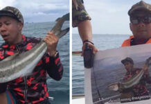 Park Rangers Report DJ to Police for Fishing in National Park Left, Poomjai “DJ Poom” Tangsanga holds a fish captured in Mu Koh Chumphon National Park, in a video he posted in August 2018. Right, a park ranger holds a printed screenshot of the video at the same spot in the park, in a photo posted on Aug. 13, 2019.