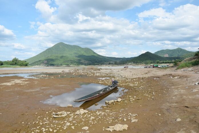 Drought in Loei province on July 16, 2019.