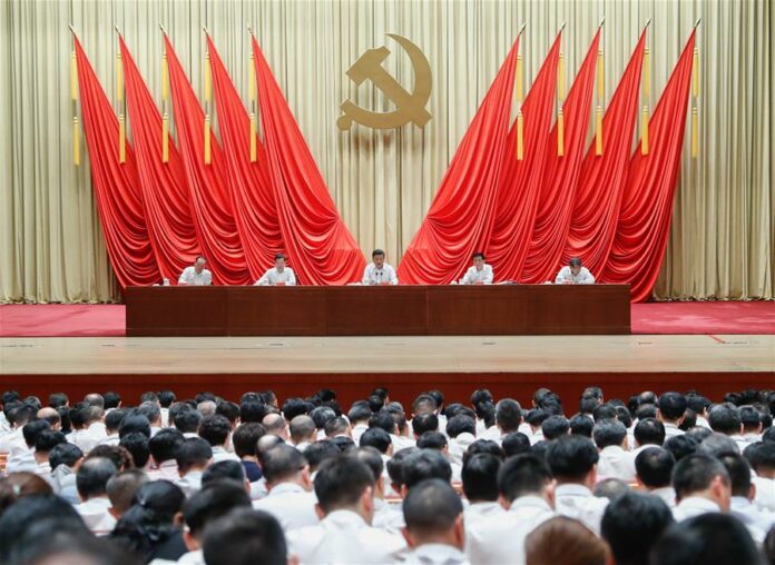 Chinese President Xi Jinping, also general secretary of the Communist Party of China (CPC) Central Committee and chairman of the Central Military Commission, makes a speech during the opening ceremony of a training program for young and middle-aged officials at the Party School of CPC Central Committee (National Academy of Governance), Sept. 3, 2019. Photo: Liu Bin / Xinhua