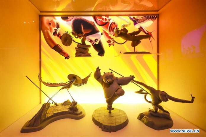 Photo taken on Sept. 11, 2019 shows 3D models made and used for the DreamWorks movies at an exhibition on DreamWorks Animation in the National Museum of Australia (NMA) in Canberra, Australia. Photo: Liang Tianzhou / Xinhua Photo taken on Sept. 11, 2019 shows 3D models made and used for the DreamWorks movies at an exhibition on DreamWorks Animation in the National Museum of Australia (NMA) in Canberra, Australia. Photo: Liang Tianzhou / Xinhua