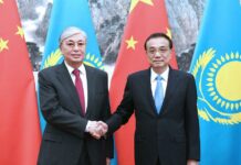 Chinese Premier Meets Kazakh President Chinese Premier Li Keqiang meets with Kazakh President Kassym-Jomart Tokayev at the Diaoyutai State Guesthouse in Beijing, capital of China, Sept. 11, 2019. Photo: Rao Aimin / Xinhua