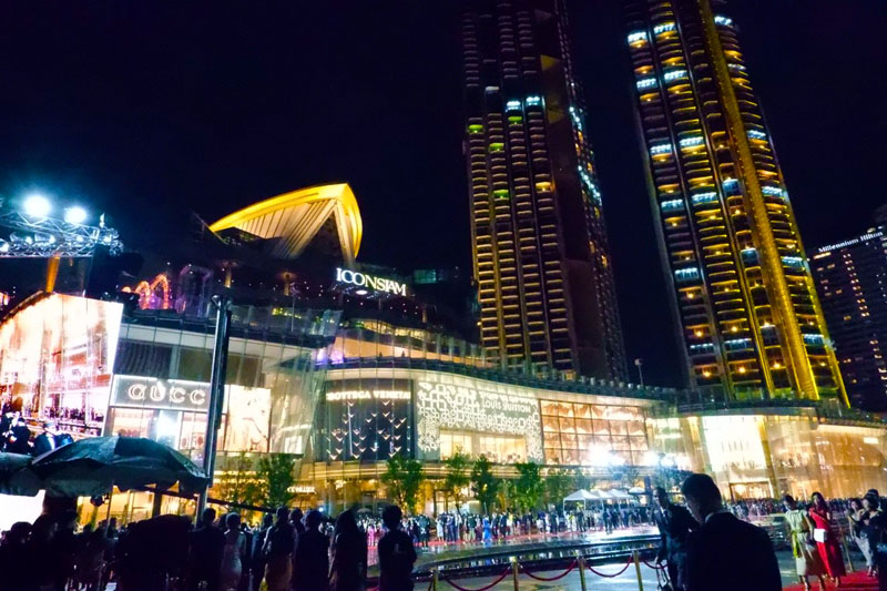 French luxury brands such as Louis Vuitton and Cartier at the opening of the Iconsiam mall in November 9, 2018 in Bangkok.