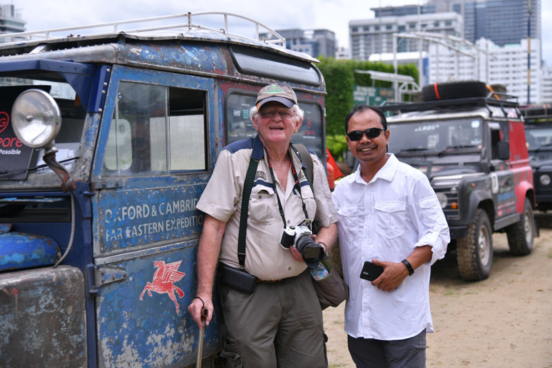 Kevin Horsfield with Silverius Purba.