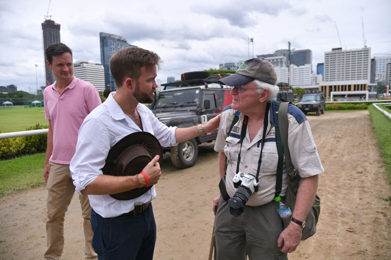 Alex Bescoby with Kevin Horsfield.