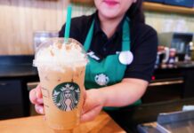 Omigod You Guys, the Pumpkin Spice Latte is Here in Thailand A Starbucks barista holds a Pumpkin Spice Latte on Sept. 18, 2019 in Bangkok.