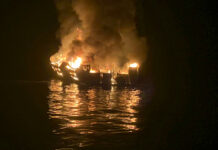 8 Killed in Deadly California Boat Fire; 26 Missing In this photo provided by the Santa Barbara County Fire Department, a dive boat is engulfed in flames after a deadly fire broke out aboard the commercial scuba diving vessel off the Southern California Coast, Monday morning, Sept. 2, 2019. Photo: Santa Barbara County Fire Department via AP