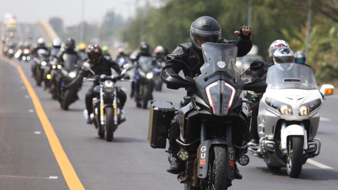 A file photo of motorcycle convoy. A file photo of motorcycle convoy.