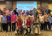 Karen Activists Demand Justice For Billy Karen activists on Sept. 4, 2019 at Mida Hotel in Nonthaburi.