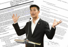 Future Forward Admits to Hiring A Lobbyist for Thanathorn’s US Visit Thanathorn Juangroongruangkit. Insert: A registration statement submitted to the US Department of Justice, left, and a contract between Thanathorn and APCO Worldwide LLC, right.